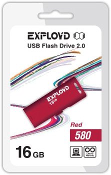 

USB Flash Exployd 580 16GB (красный) [EX-16GB-580-Red]