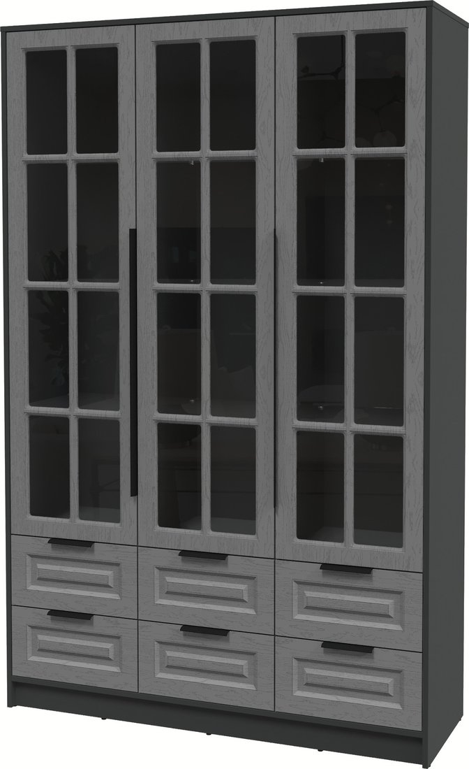 

Шкаф-витрина Интерлиния Концепт КТ-ШВ3 Деко (антрацит/дуб серый)