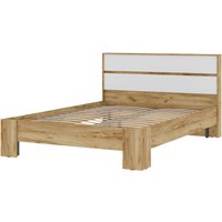 Кровать Стендмебель Хелен КР 02 140x200 (белый/дуб крафт золотой)