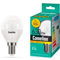 Светодиодная лампочка Camelion LEDRB/7-G45/830/E14