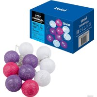 Новогодняя гирлянда Uniel ULD-S0200-010/STB/2AA WHITE IP20 TANGLES-1 UL-00007341