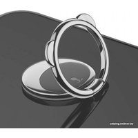 Накладка-держатель Baseus Bear Finger Metal Ring Grip Stand (черный)