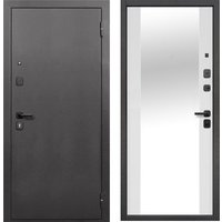 Металлическая дверь Guard Зеркало серебристый/белый матовый (96x205, правая) в Солигорске