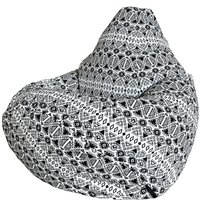 Кресло-мешок Flagman Груша Мега XXXL Г3.8-10 (белый/черный)