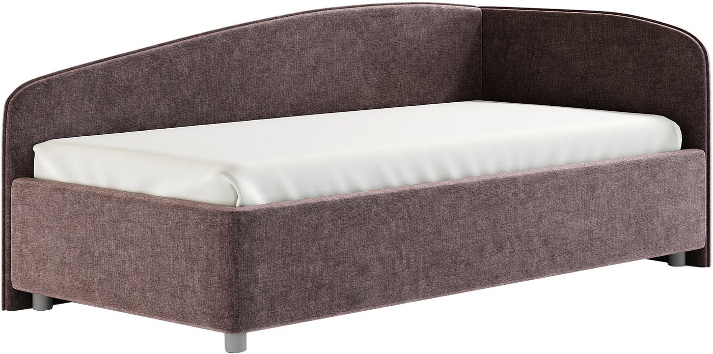 Кровать Сонум Paola R 90x200 (микровелюр кофе)