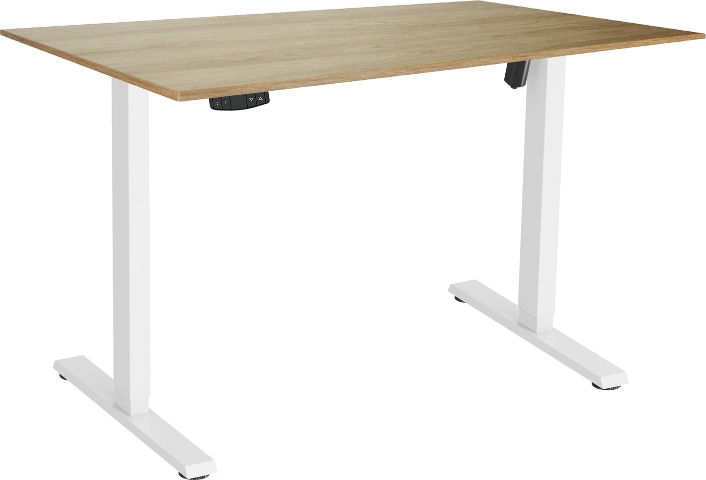 Стол с регулировкой высоты ErgoSmart Electric Desk Slim 1380х800х18 мм (дуб натуральный/белый)