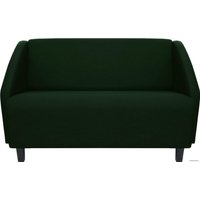 Диван Brioli Ральф двухместный (рогожка, J8 темно-зеленый)