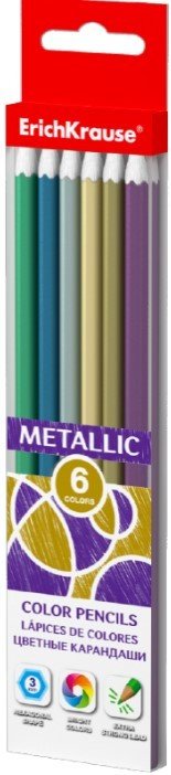 

Набор цветных карандашей Erich Krause Inspiration Metallic 56078 (6 цв)