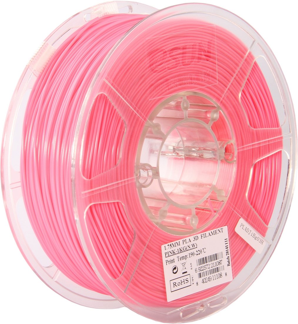 

Пластик eSUN PLA 1.75 мм 1000 г (розовый)