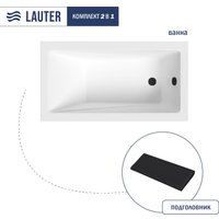 Ванна Lauter Estelle 120 21206020 (с черным подголовником)