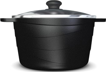 Кастрюля Нева металл посуда (НМП) Каменная Черный гранит 186650