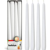 Набор свечей Bolsius 245/24 (4 шт, белый)