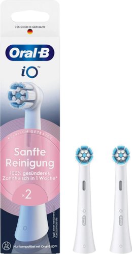 Сменная насадка Oral-B iO Sanfte Reinigung SWF-2 (2 шт, белый)