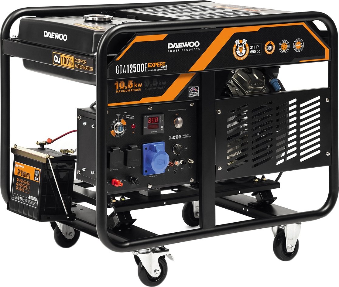 

Бензиновый генератор Daewoo Power GDA 12500E