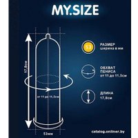 Гладкие презервативы My.Size №36 размер 53