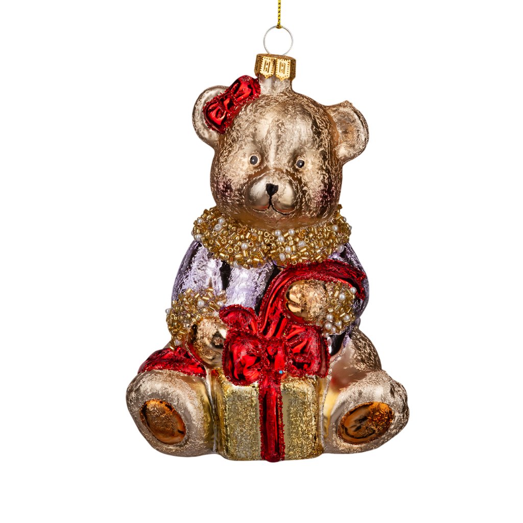 

Елочная игрушка Erich Krause Decor. Мишутка с подарком 64412