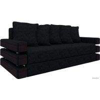 Диван Лига диванов Венеция 27971 (микровельвет, черный)