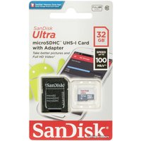 Карта памяти SanDisk Ultra microSDHC SDSQUNR-032G-GN3MA 32GB (с адаптером)