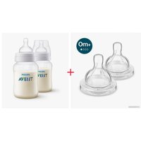 Набор бутылочек для кормления Philips Anti-Colic + Соска Anti-colic 2 шт SCS100/14 (2x260 мл)