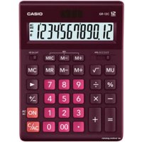 Бухгалтерский калькулятор Casio GR-12C-WR-W-EP (бордовый)