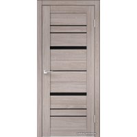 Межкомнатная дверь Velldoris Eco Flex City 2 90x200 (дуб анкор нордик/лакобель черное)