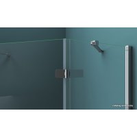 Душевой уголок BelBagno KRAFT-P-1-90-C-Cr-R (прозрачное стекло)