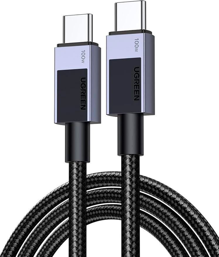 

Кабель Ugreen L512 45064 USB Type-C - USB Type-C (2 м, черный)