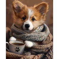 Алмазная мозаика  Феникс+ Щенок-кофеман 68644