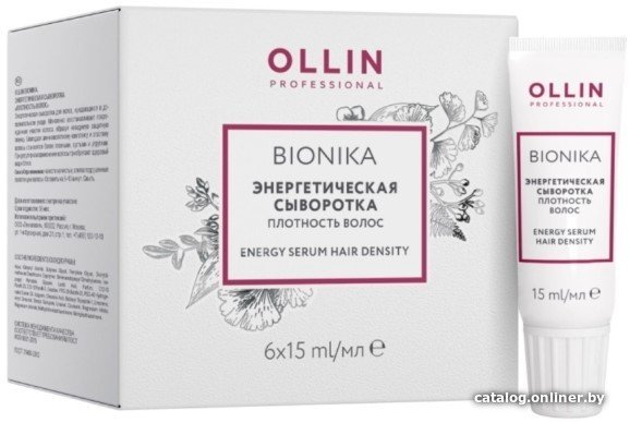 Сыворотка Ollin Professional BioNika Плотность волос энергетическая 6x15 мл