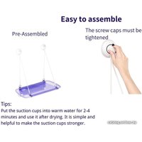 Гамак Furrytail Cat Window Perch (фиолетовый)