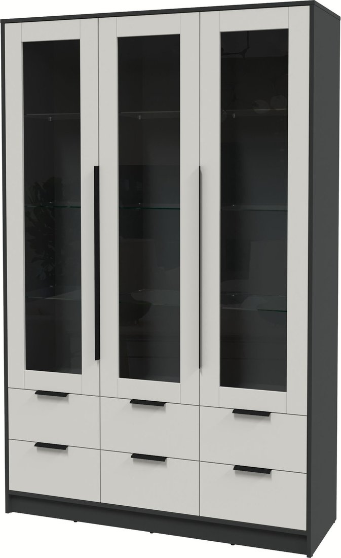 

Шкаф-витрина Интерлиния Концепт КТ-ШВ3 (персидский жемчуг/антрацит)