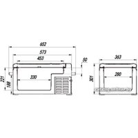 Компрессорный автохолодильник Alpicool C25 (без адаптера 220В)