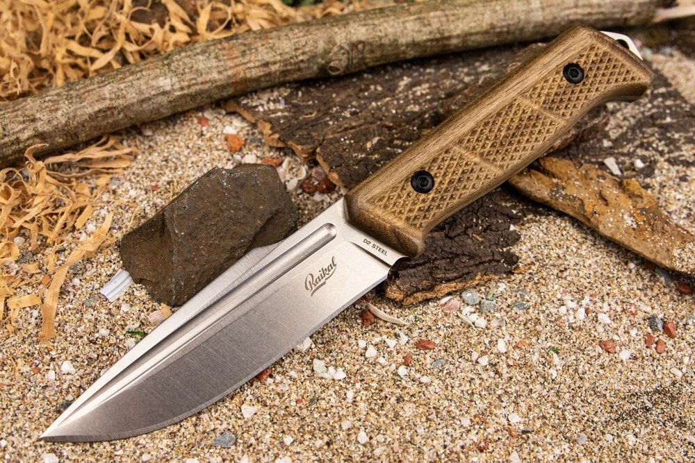 Нож Kizlyar Supreme Baikal D2 StoneWash Орех