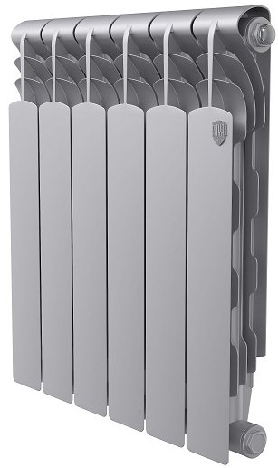 

Биметаллический радиатор Royal Thermo Revolution Bimetall 500 2.0/Silver Satin (6 секций)
