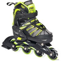 Роликовые коньки RGX Enigma (р. 27-30, черный/зеленый)