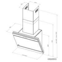 Кухонная вытяжка Akpo Kastos 60 WK-9 (нержавеющая сталь/черный)