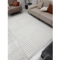 Ковер для жилой комнаты Radjab Carpet Поло Прямоугольник PL 255 12518RK (1.6x3, Cream)