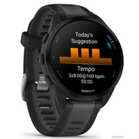 Умные часы Garmin Forerunner 165 (черный/сланцево-серый)