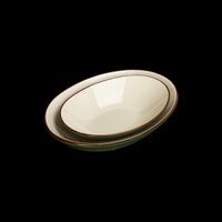 Салатник Luxstahl China Town HM04442-9 фк8505 (слоновая кость/зеленый)