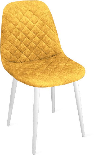 

Стул Трия Ричи К1С (белый матовый/микровелюр Wellmart Yellow)