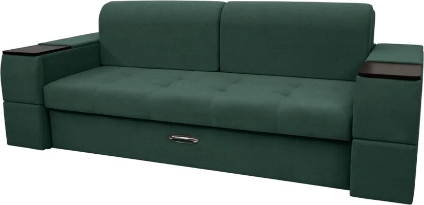 

Диван Сириус Лидер-13 ППУ 225x110 (Eva 19 велюр темно-зеленый)