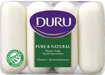 Duru Мыло Pure&Natural Классическое 4x85 г