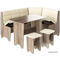 Обеденная группа Трия Техас исп. 2 (дуб сонома трюфель/кашемир кремовый)