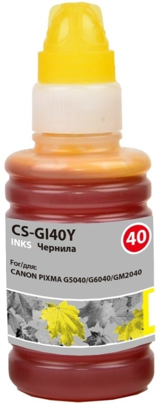 

Чернила CACTUS CS-GI40Y (аналог Canon GI-40Y)