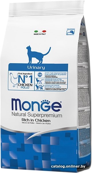 Сухой корм для кошек Monge Urinary Rich in Chicken 0.4 кг