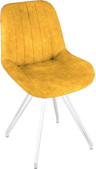 

Стул Трия Марвел К4 исп.2 (белый матовый/микровелюр Wellmart Yellow)