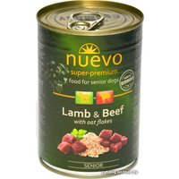 Консервированный корм для собак Nuevo Senior Lamb and Beef with oat flakes (ягненок и говядина с овсяными хлопьями) 400 г в Орше