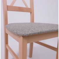 Стул DREWMIX Nilo 10 (серо-бежевая ткань 5в/бук)