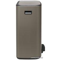 Система сортировки мусора Brabantia Bo Pedal Bin 2 x 30 л (платиновый)