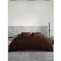 2-спальный комплект постельного белья Loon Emily (2-спальный, наволочка 70x70, коричневый)